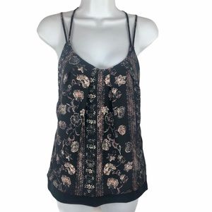Maurices Lace Racer Back Spaghettis Strap Tank Top